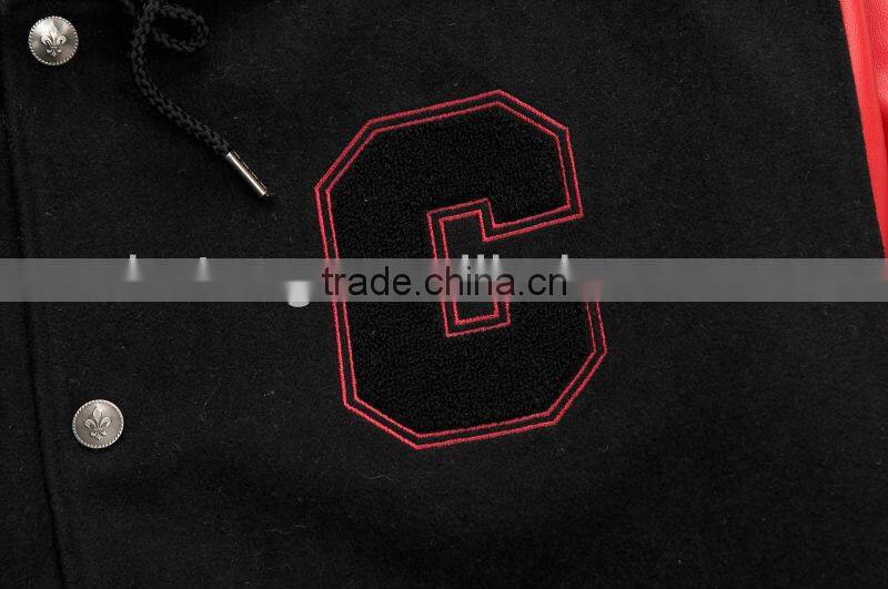 man wool varsity winter jacket coat