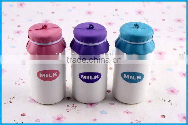 Super quality PU milk bottle slow rising squishy toys