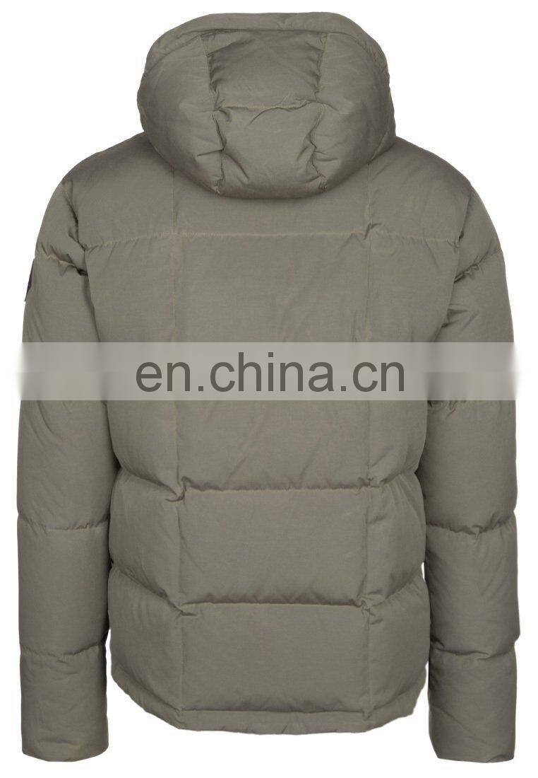 men contemporary 100%polyester wadding coat