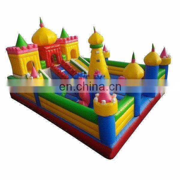 HI Good quality inflatable commercial fun city/outdoor rent amusement park/children inflatable play zone