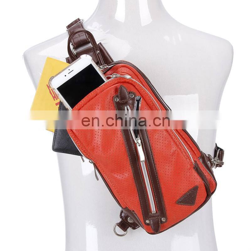 practical trendy fishing mens leather sling bag