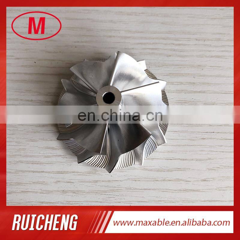 K16 reverse 49.60/62.00mm 6+6 blades 1862-123-2002 high performance turbo milling/aluminum 2618/billet compressor wheel