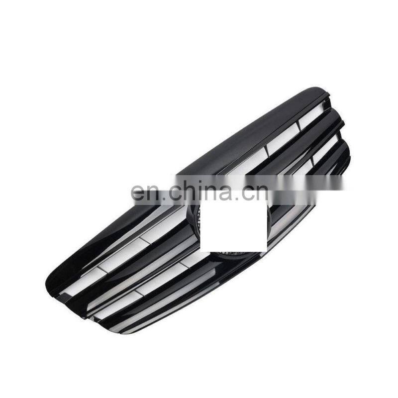 Front Glossy Black ABS Grille Grill Fit For Mercedes Benz S-Class W221 2006-2009
