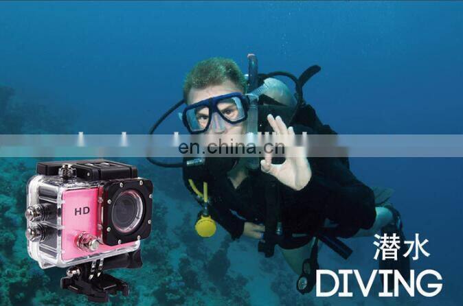 Hot sale waterproof sports DV multifunctional outdoor riding diving camera car dvr outdoor sports cam