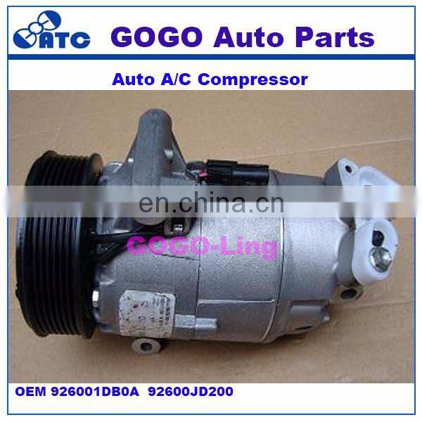 CVC Auto A/C Compressor for N issan Qashqai 2.0 OEM 926001DB0A , 92600JD200 ,2600-1DB3A 92600JD200E 92600BR20A