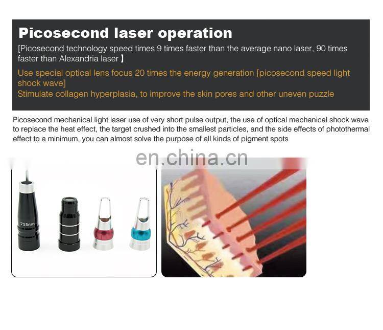 Low price portable 755nm honeycomb lenses pico laser