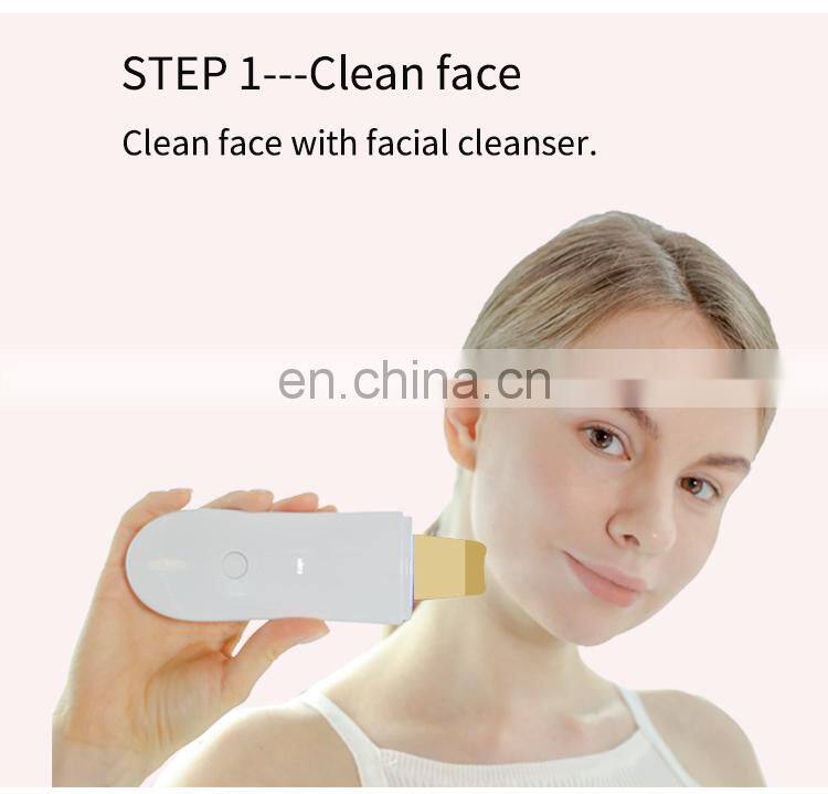 New products face scrubber ultrasonic facial scrubber beauty device