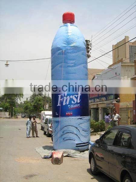custom high quality giaant inflatable advertising drink bottle