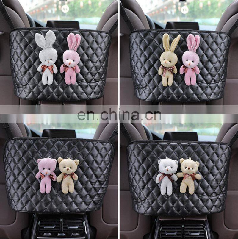 Car Net Pocket Handbag Holder Driver Storage Netting Pouch Handbag Holder Front Seat Storage Barrier of Backseat Pet Kids