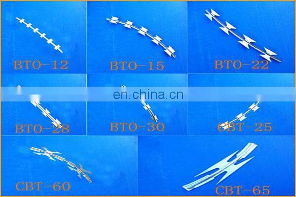 SGS standard high security concertina razor electric fence hot sale