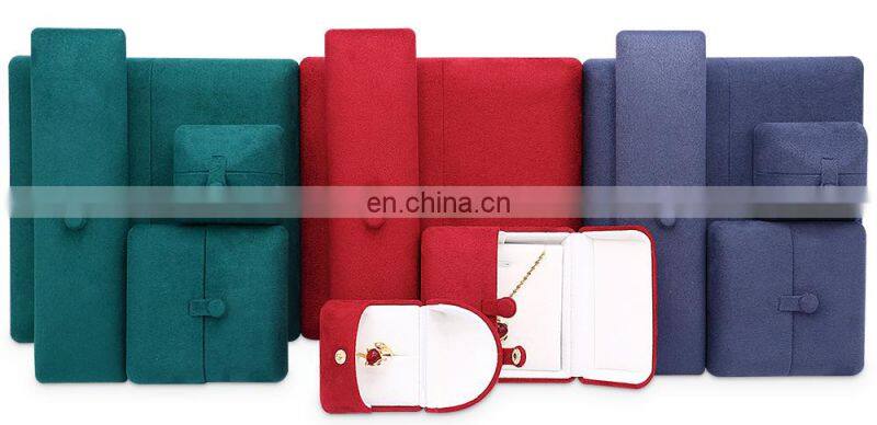 Fadeli Red Pu Leather Jewelry Packaging Box Pendant Necklace Jewelry Box