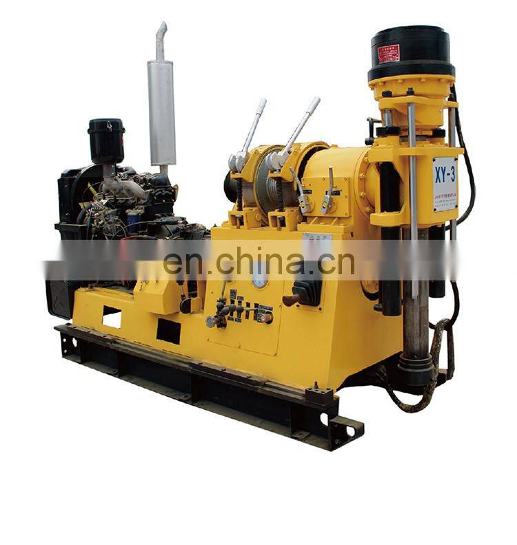 High quality XYX-3 trailer driven type core mine deep water well drilling rig machine