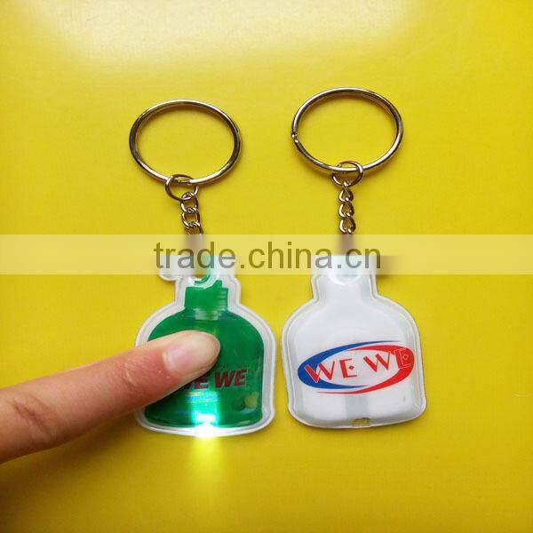 2014 Cheap Promotional Custom Led PVC Keychain,PVC Led Keychain,Led PVC Keyring Supplier