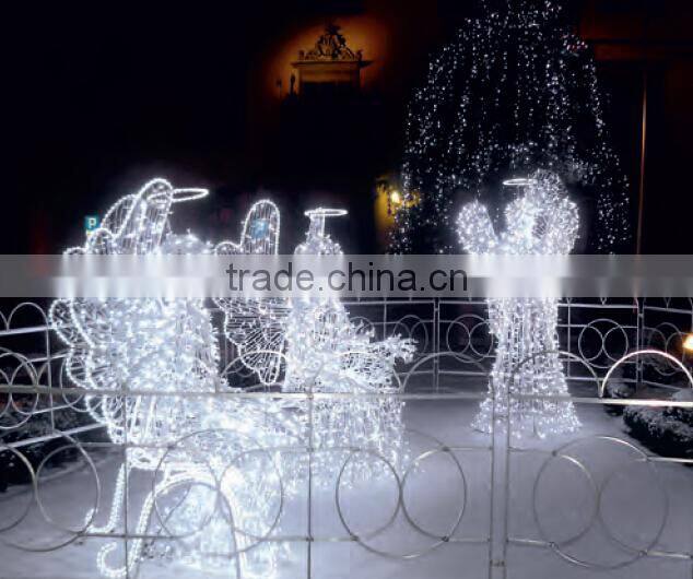 2015 outdoor rope light led christmas angel