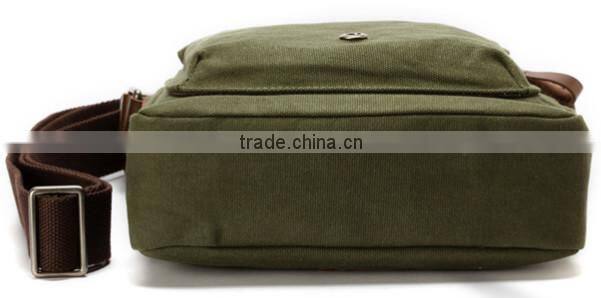fashion men canvas shoulder messenger bag