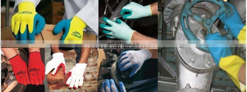 7 Gauge Warm Fluorescent Orange Acrylic Latex Palm Coated Gloves,Hand Gloves for Construction Work