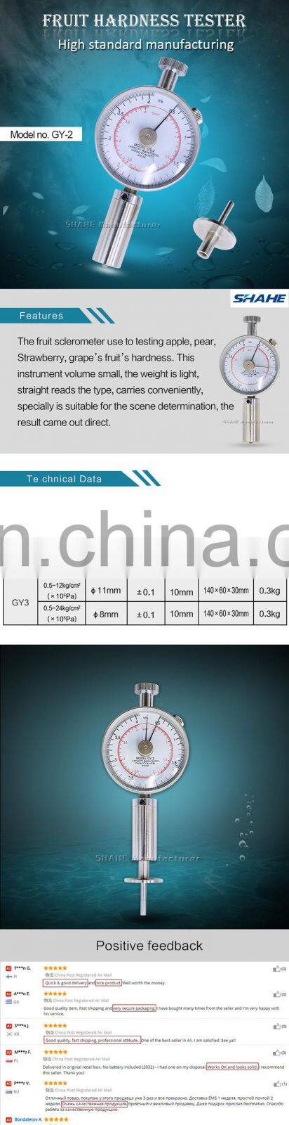 GY-2 Fruit Hardness Tester fruit Sclerometer penetrometer for Apples Pears Grapes Oranges