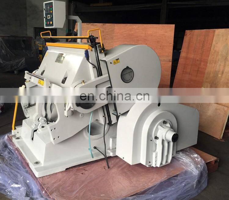 ML1040 CE Approved Heavy Duty Manual Feed Corrugated Paper Die Cutting and Creasing Machine, paperboard flatbed plane die cutter