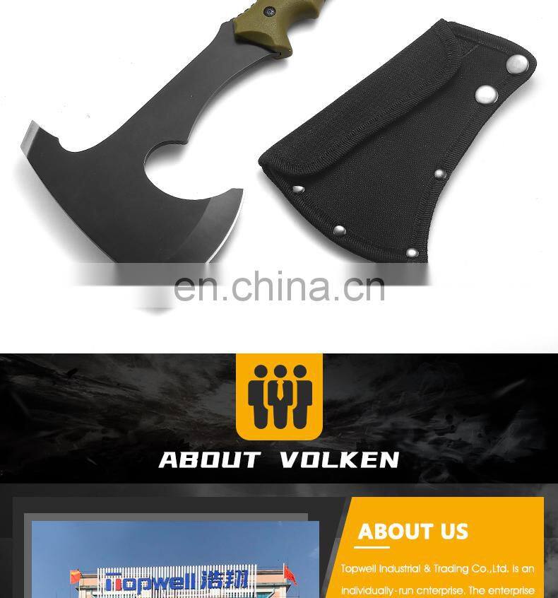 Outdoor multifunctional stainless steel axe safety fire axe high quality camping survival axe