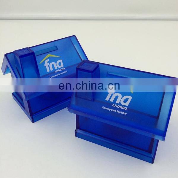 Kids House Shaped Plastic Custom Coin Bank