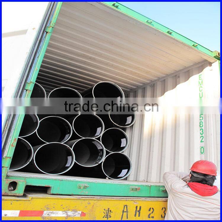Flange connection inside PE plastic coated hot water transfer steel pipe
