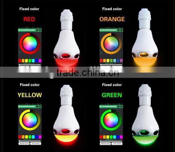 Led Bulb Bluetooth Speaker App Bluetooth Wireless Control Led Light 2014 best to sell with multi functions