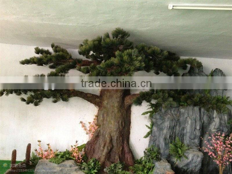 artificial outdoor or indoor green bamboo