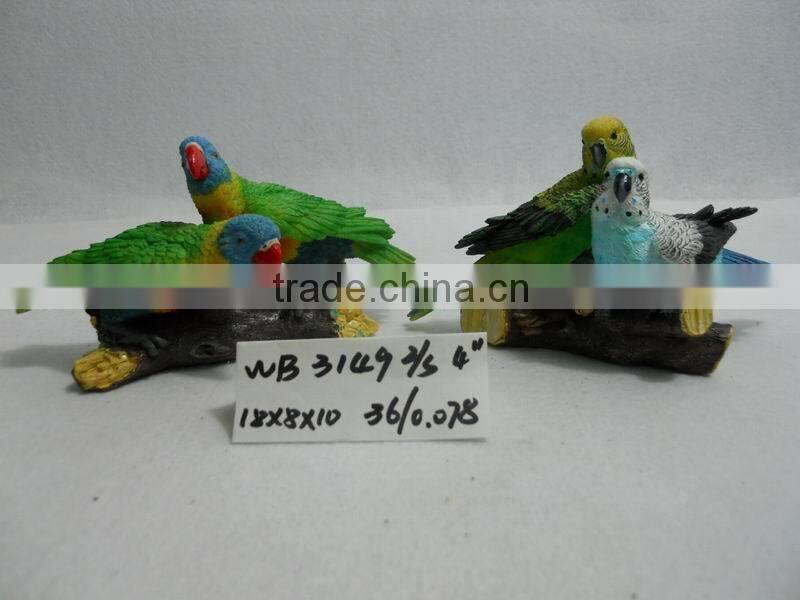 Resin Parrot bird animal figurine home desktop decoration