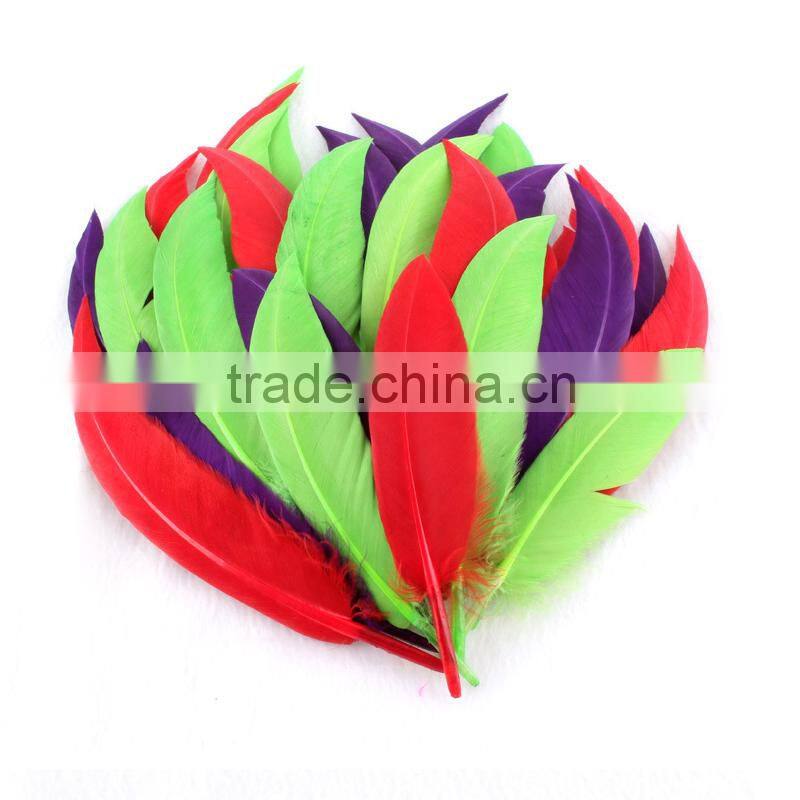 wholesale cheap dyed feather goose feathers for arrow