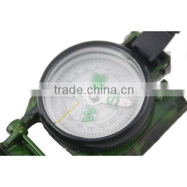 YUETOR Brand Zinc alloy Lensatic Compass with 1:25000m map scale