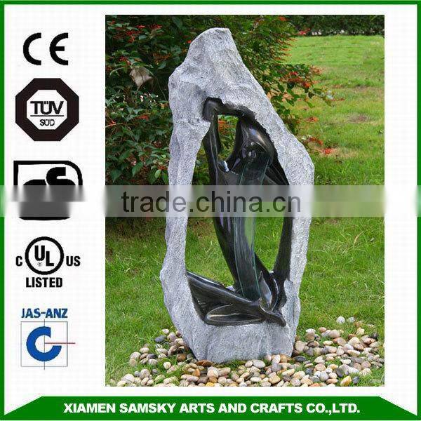 garden ornaments fiberglass abstract naked ladies fountain