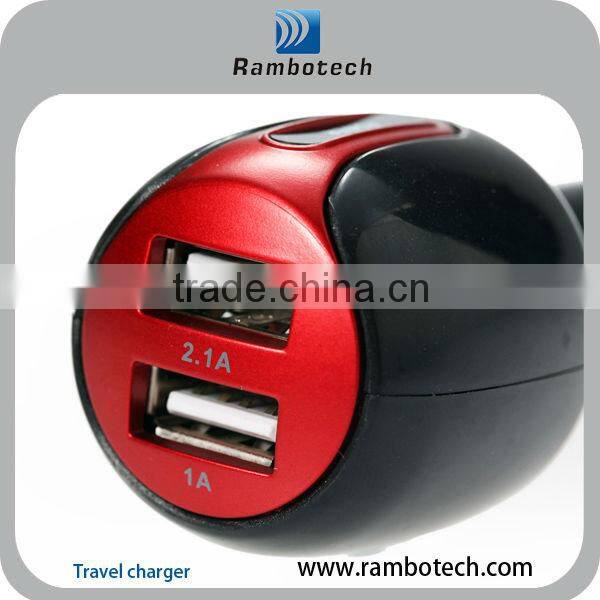 Car charge with usb power port for ipad iphone smartphone wireless charger
