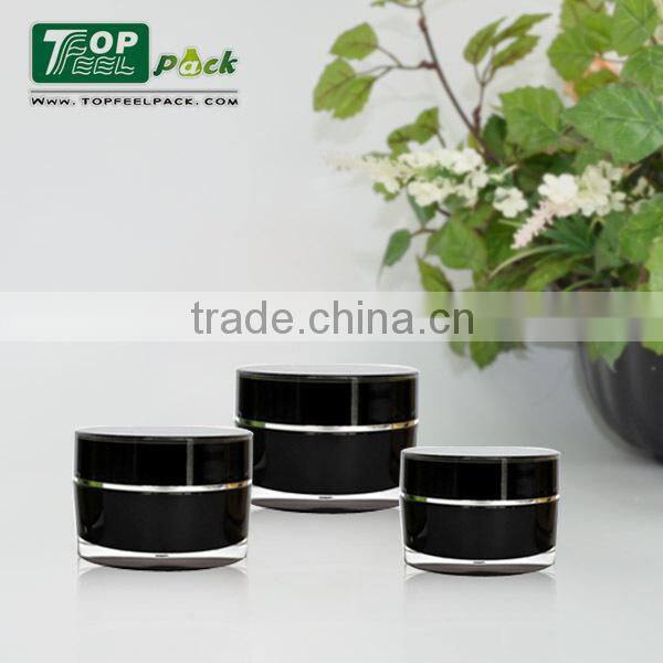 White Plastic 15/30/50g Hand Cream Jar for Cosmetic