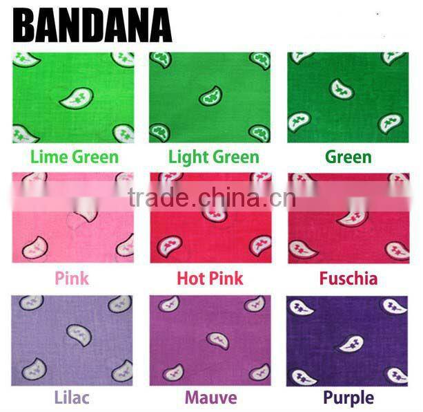 Fashion Stock Paisley Square Polyester Bandana