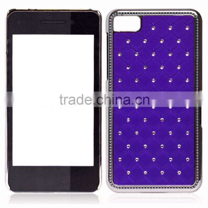 Luxury Glitter Sparkly Diamond Hard Case Cover for Blackberry Z10 /bumper frame for BB10