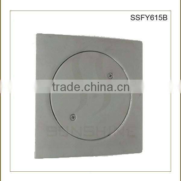 SSFY615B Bathroom and toilet square stainless steel concrete floor drain