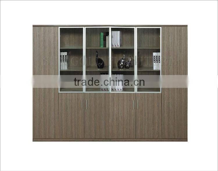 Modern office file cabinet design office bookcase wooden bookshelves (SZ-FCB349)