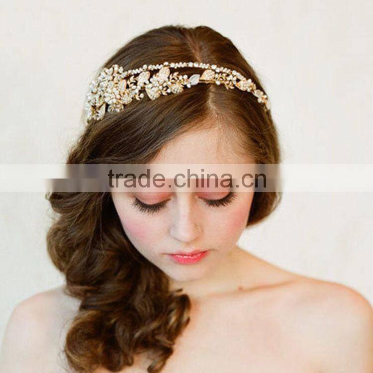 2015 Top Grade European Style Bridal Accessories Handmade Hairband