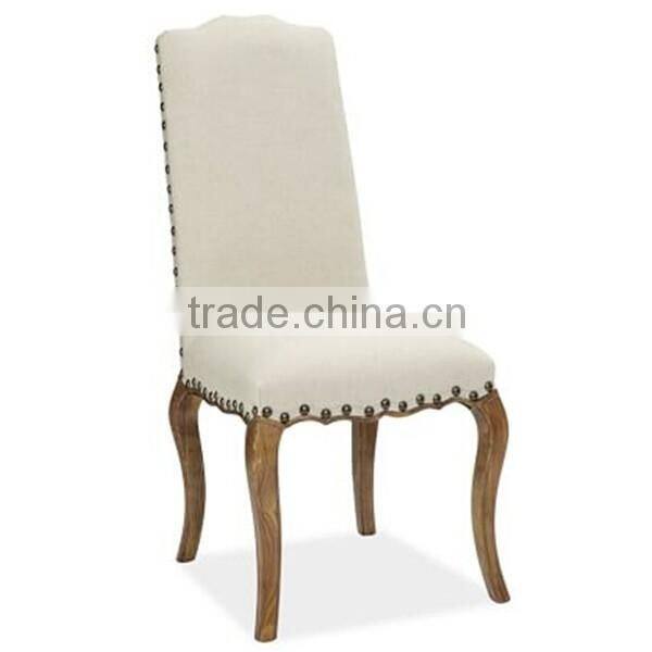 copper nail manufacture oak wood dining table & chair