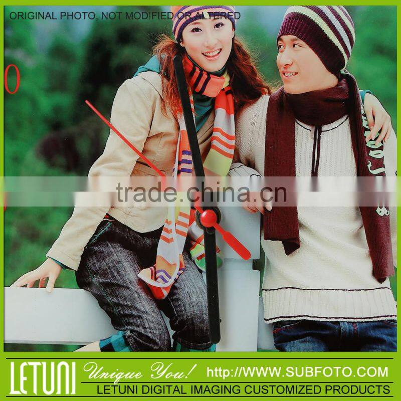 photo glass gift clock