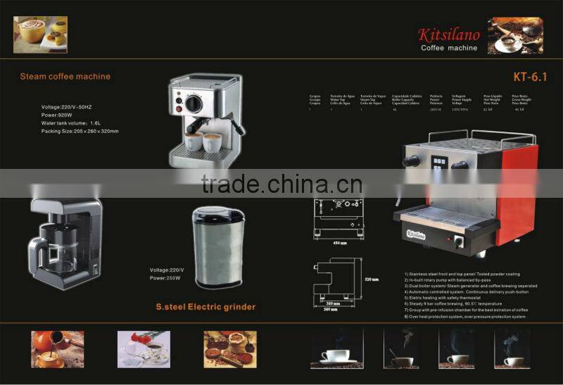 BAGF.KT1 KITSILANO steam generator high power coffee maker for restaurant