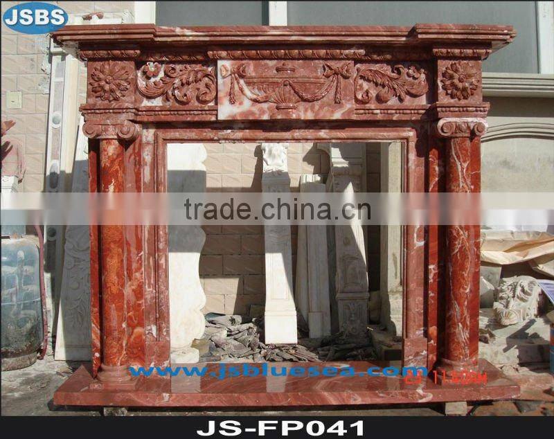 Red marble friepalce mantel