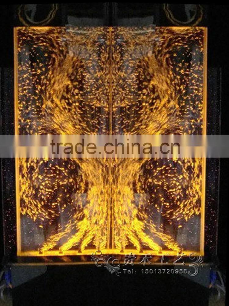 beautiful patterns style acrylic glass water wall decorative interior