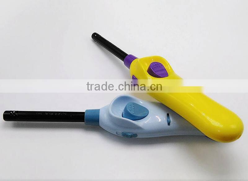 Long gas jet flame lighter refillable for kitchen