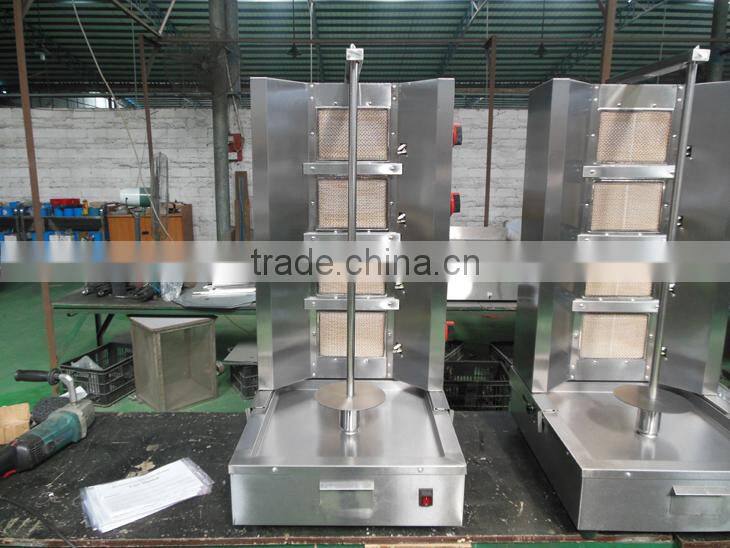 Food Machinary 4 Burner Stainless Steel Gas Doner Kebab Machine (15 days delivery time)