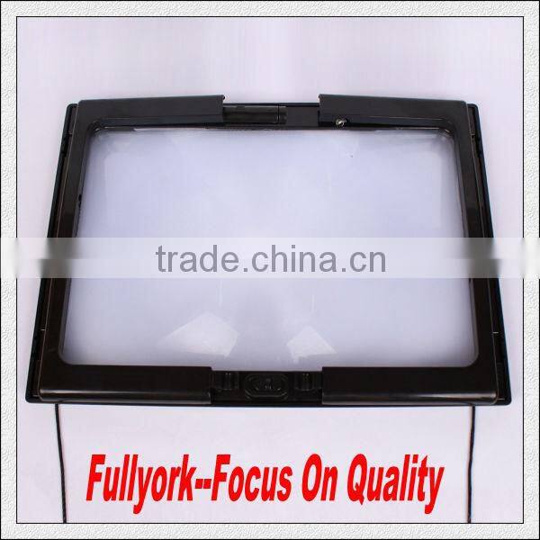 A4 Full Page Large Hands Free Magnifier Magnifying Glass Lens For Reading w/ Cord