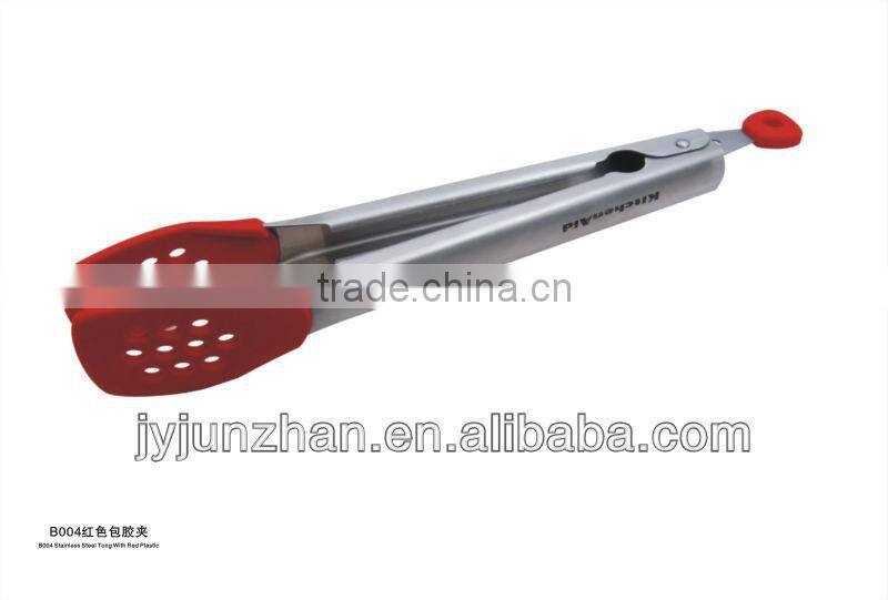 Stainless Steel430 Food Tongs made by Junzhan Stainless Steel Factory directly