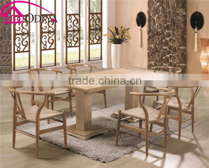 restuarant cheap wooden dining tables and 6 chairs set