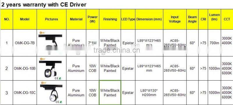 hi quality popular tracklight euro style