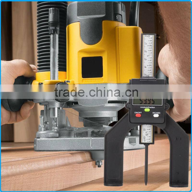 Digital Tread Depth Gauge LCD Magnetic Self Standing Aperture 80mm Hand Routers